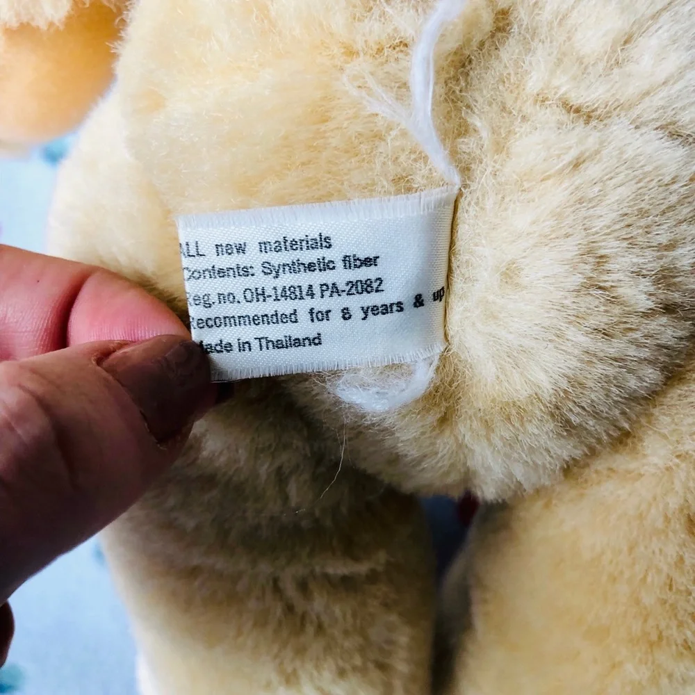 Vintage Anco Teddy Bear Jointed Plush Stuffed Animal made in Taiwan